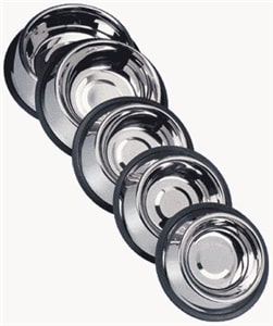 קערת מתכת עם גומי