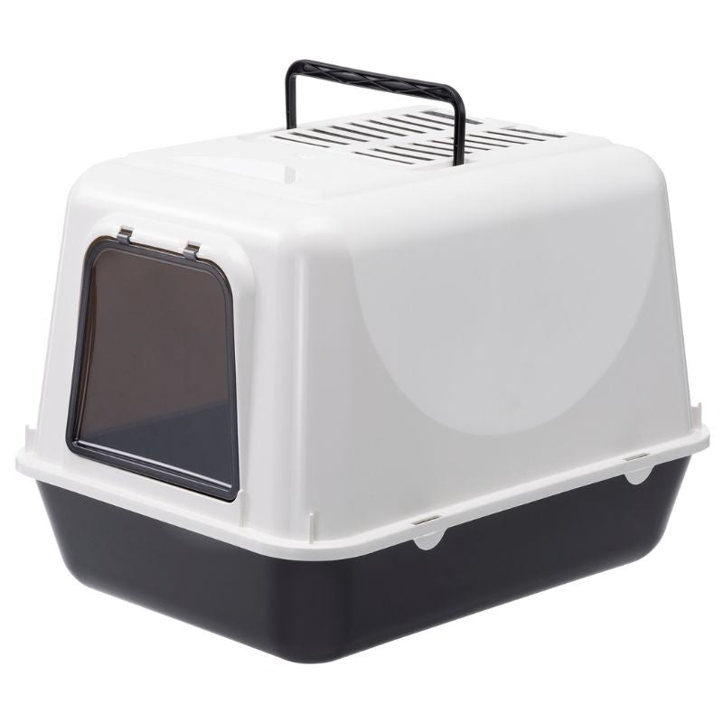 שרותים סגור לחתול עם דלת